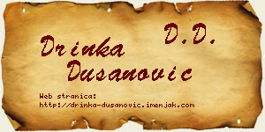 Drinka Dušanović vizit kartica